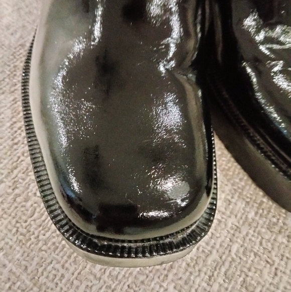 Zara Black Leather Ankle Boots - Picture 4 of 10